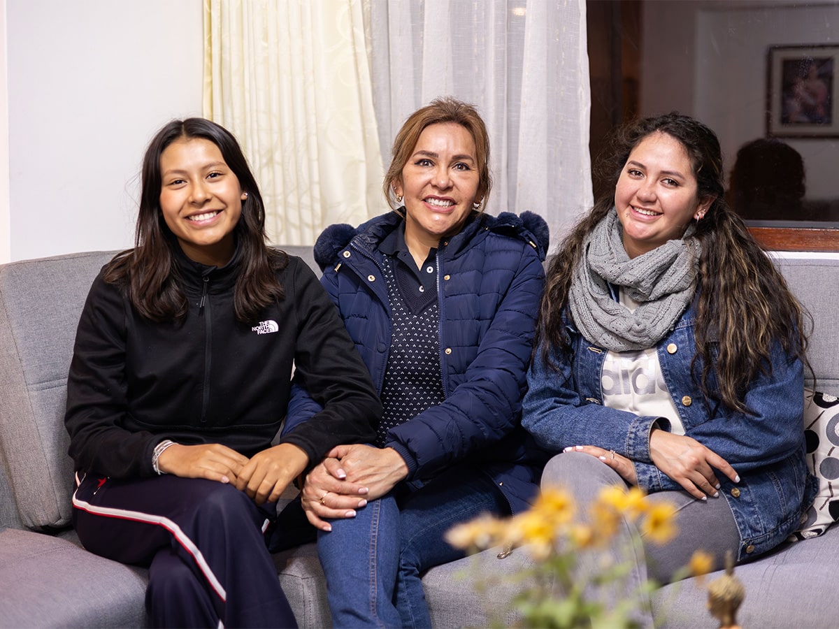 Host family in Peru