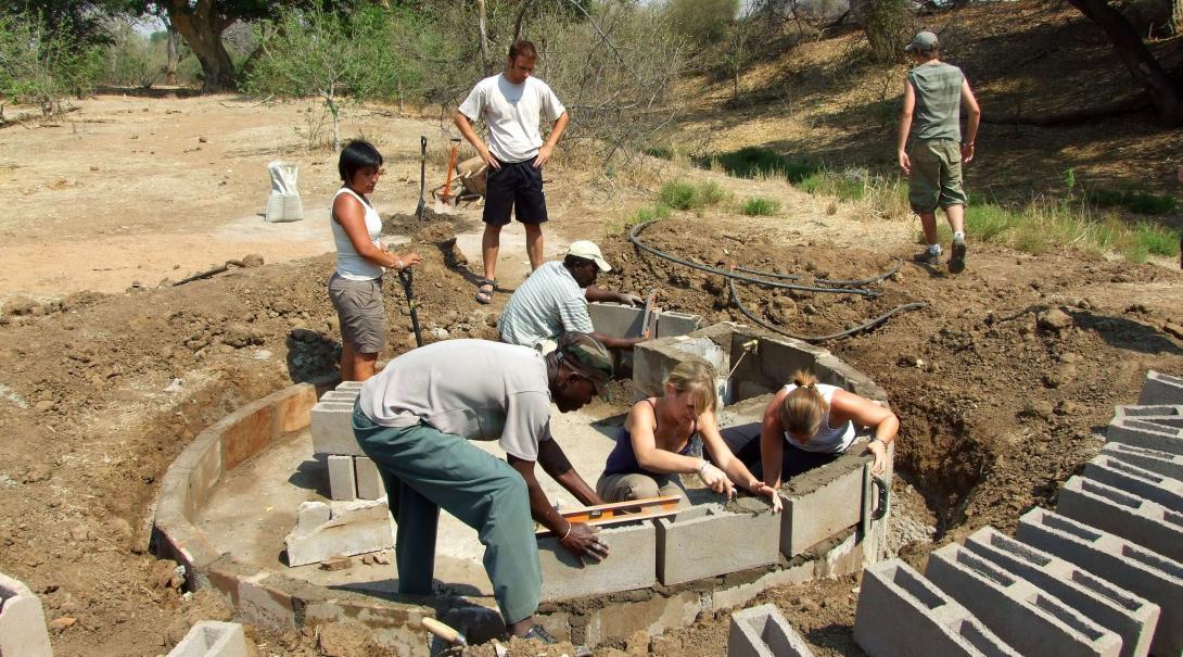 Conserving a waterhole in Africa